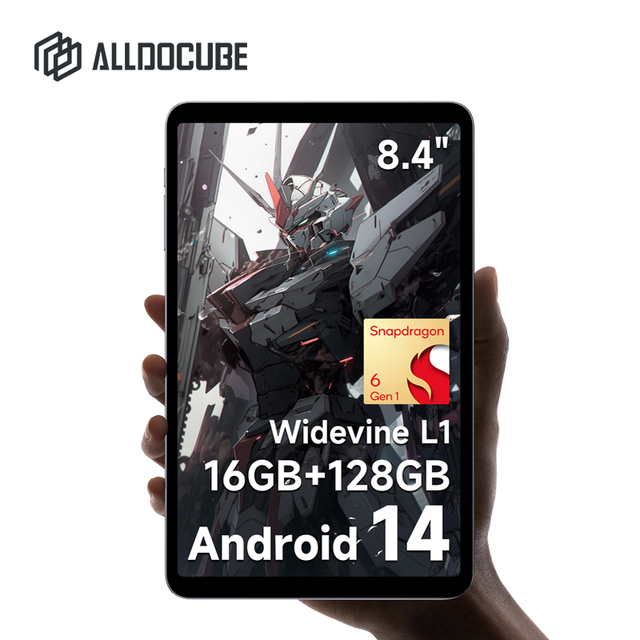 Alldocube Android14 16GB RAM+128GB ROM Widevine L1 8.4inch Tablet IPlay 60 Mini Turbo with 6Gen1 4K Video Decoding 5G WiFi