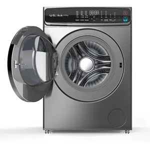 เครื่องซักผ้าฝาหน้า10Kg,เครื่องล้างไฟ LED อัตโนมัติสำหรับใช้ในบ้าน