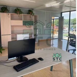 20-voet ademende prefab containerhuizen, glazen wanden, mobiele containerkantoren, modulaire microhuizen, slaapkamer, school - Product Image 4