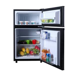 BCD-90 uso domestico elettrico francese frigo portatile in posizione verticale con doppio sportello congelatore <span class=keywords><strong>combinato</strong></span> per uso domestico - Product Image 2