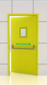 Tùy chỉnh thiết kế hiện đại cửa thép chống cháy với khóa hoảng loạn thoát hiểm thông qua cửa chống cháy thời gian 1-3 giờ cho khách sạn - Product Image 3