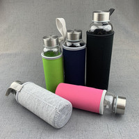 Bouteille d'eau en verre 350ml 500ml, contenant chaud de haute qualité, sans logo, bouteille de gros produits