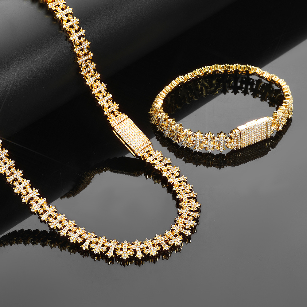 Oro (ancho 8,5 mm) - pulsera de 7 pulgadas (largo 17,78 cm)