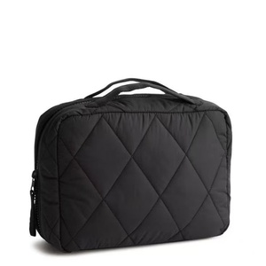 กระเป๋าเครื่องอาบน้ำพับได้บุผ้าแฟชั่นที่กำหนดเองได้กระเป๋าเครื่องสำอางกระเป๋าแต่งหน้ากันน้ำสำหรับผู้หญิงที่เก็บของเดินทาง - Product Image 1