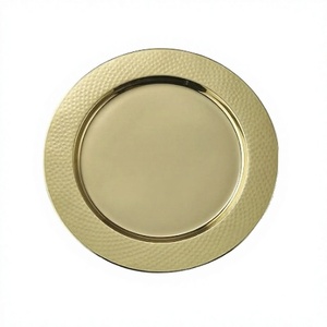 Round Shape Stainless Steel Under <b>Plate</b> With Deluxe Quality Customized Size Under <b>Plate</b> For Hotel Restaurant Use - Product Image 1