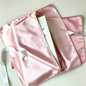 Individuell Bedruckter Wiederverwendbarer Umweltfreundlicher Stoffbeutel Seiden-Satin-Umschlagtasche für Haaraufbewahrung und Geschenkverpackung - Product Image 2