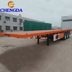 3 4 trục 40ft <span class=keywords><strong>48ft</strong></span> 53ft 60ft <span class=keywords><strong>container</strong></span> phẳng giường phẳng Trailer bán - Product Image 2