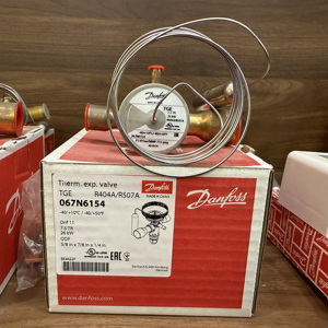 Válvula de Expansión Termostática Danfoss TGE 067N6154 R404A/R507A, Componente de Refrigeración HVAC - Product Image 2