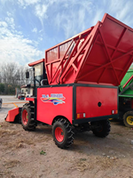 Moissonneuse-broyeuse d'ensilage autopropulsée 4x4 à quatre rangs, équipement de récolte de maïs et d'herbe pour bétail, usage intensif