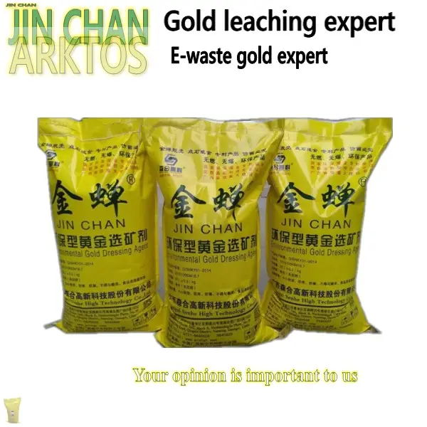 Jin chan agente de leaching ouro certificado para mineração jinchan
