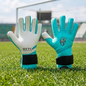 Gants de gardien de but de football au design unique, fournisseur direct d'usine, paume avant en Giga Latex, dos en mousse haute densité, personnalisables - Product Image 4