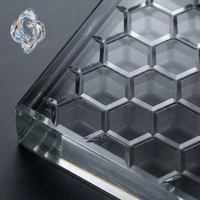 Panneau de séparation en verre teinté sur mesure à rainures en V, solide, pour la protection de l'intimité, décoratif, étanche, en verre artistique, pour escalier, salle à manger, chambre