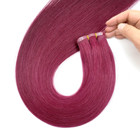 Extensions de cheveux Remy européens, trame plate invisible, qualité professionnelle, double épaisseur, pointes épaisses, sans perte de cheveux, pour salon