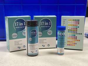 ชุดทดสอบน้ำในสระ 17-in-1 แบบรวดเร็วและแม่นยำ (รุ่น W-17) สำหรับวัดค่า <span class=keywords><strong>pH</strong></span> คาร์บอเนต ความกระด้าง คลอรีน ไนไตรต์ ตะกั่ว อีโคไล และอื่นๆ - Product Image 5