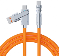 Cable de Carga Rápida de Silicona USB-C a Tipo-C 3A de 1M/2M para iPhone 17/16/15 Pro Max y Uso con Computadora