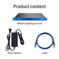 Procesador de Video Wall 8K60, 1 Entrada, 15 Salidas HDMI, 64G de Almacenamiento, Decodificación, Empalme, Fusión, RS232 para Proyección, VR, Exhibiciones