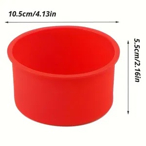 4 Inch Non-Stick Siliconen Bakvormen Cakevorm Cupcake Mallen Voor Verjaardags-En Kerstfeestjes Voor Bakgereedschap - Product Image 2