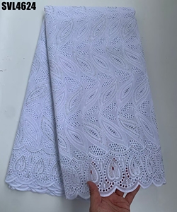 Tessuto <span class=keywords><strong>di</strong></span> lusso bianco africano per merletto svizzero in Voile con strass ricamati da <span class=keywords><strong>uomo</strong></span> Sexy in pizzo secco per abito da donna - Product Image 5