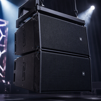 Haut-parleur Line Array passif haute performance étanche pour extérieur, studio, scène, avec support audio pour fréquences hautes, moyennes et basses