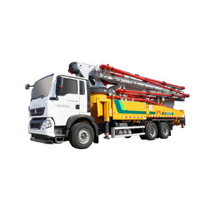 <span class=keywords><strong>Pompe</strong></span> <span class=keywords><strong>à</strong></span> <span class=keywords><strong>béton</strong></span> hydraulique stable montée sur <span class=keywords><strong>camion</strong></span>, neuve, chinoise, HB47V 47m, avec flèche télescopique - Product Image 1