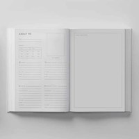 Agenda scolaire personnalisé A5, couverture en tissu, journal annuel de bien-être, design de logo personnalisé, planificateur étudiant, emballage en boîte cadeau