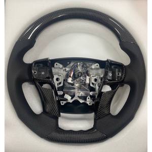 Volant en fibre de carbone forgé rouge personnalisé fait à la main pour Toyota Camry 8e génération L <span class=keywords><strong>LE</strong></span> XLE SE XSE TRD Avalon 2018-2023 - Product Image 5