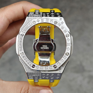 Popular Kit de Modificación de Reloj GA2100 de 44 mm con Correa de Silicona y Piedras Multicolores de Acero Inoxidable 316L Xinying Premium, Logotipo Personalizado - Product Image 3