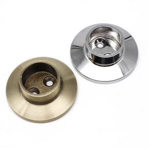 Winis Zinc Alloy Hanger Flange Seat 25mm Diameter Bright Chrome Antique <b>Gold</b> Wall Mount Wardrobe Hardware - Product Image 5