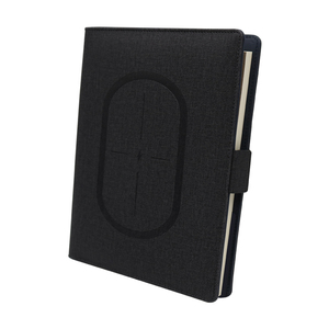 Cargador inalámbrico <span class=keywords><strong>Notebook</strong></span> 8000ma PU cuero <span class=keywords><strong>Notebook</strong></span> con Banco de energía soporte para teléfono A5 planificador promoción billetera <span class=keywords><strong>mujer</strong></span> 2024 espiral - Product Image 1