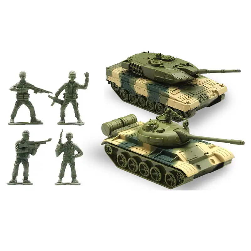 Legering Tank Model Speelgoed Met Licht En Muziek Terug Kracht Militaire Tank Speelgoed Groothandel Kinderen Educatief Stapel Speelgoed