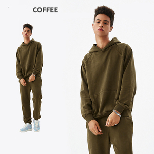 Ensemble sweat à capuche <span class=keywords><strong>et</strong></span> pantalon de jogging unisexe pull à capuche surdimensionné délavé à l'acide ensemble pantalon de survêtement avec logo personnalisé ensemble survêtement - Product Image 5