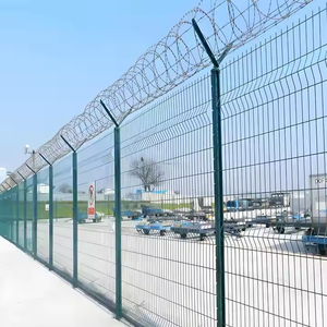 7ft аэропорт и тюрьма охранная проволочная сетка с колючей проволокой настраиваемые размеры 3D моделирование сервис - Product Image 5