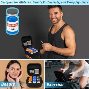 กล่องเก็บของพกพาขนาดเล็ก 9 ช่อง ทำจากวัสดุ EVA น้ำหนักเบา ขนาดมาตรฐาน 10 มล. 9 ช่อง ใส่ขวดเปปไทด์ ขวดอินซูลิน ได้ ใช้สำหรับเดินทาง - Product Image 6