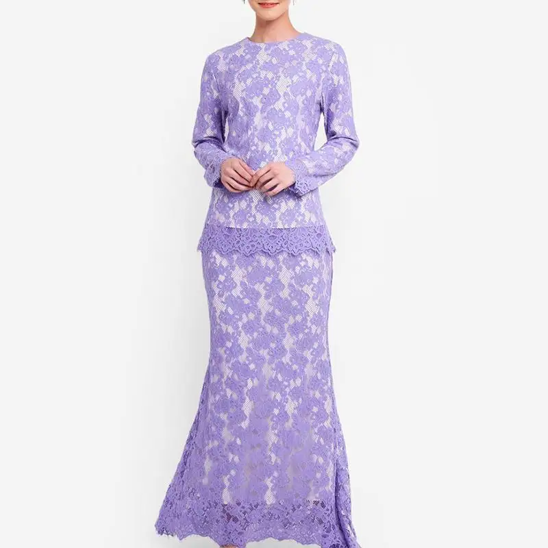 Oriente médio Índia Kurung Baju Jubah Roupas Modestas Para Muçulmano Vestido Islâmico