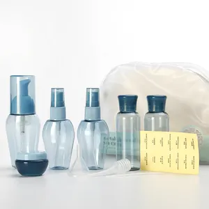 Mini Make-Up Cosmetische Plastic Reis Cosmetische Fles Set Reis Shampoo Lotion Container Kit