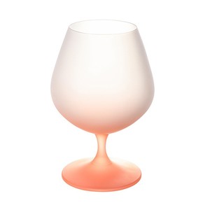 Matte Brandy Glass 400ml Peach Color Wedding Gift For Women - Product Image 3