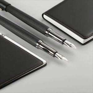 High Quality Luxury <b>Gold</b> Uv Printing Metal Fountain Custom Logo Brass Scratch Resistant Ballpoint <b>Pens</b> Business - Product Image 4