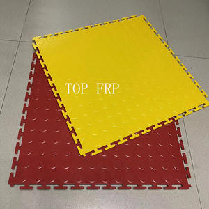 Bonne qualité 500*500*6mm atelier PVC carreaux de sol voiture atelier de réparation Garage emboîtement PVC tapis de sol - Product Image 4