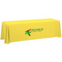 FOCUS Nappe rectangulaire en polyester écologique personnalisée avec logo pour décorations de mariage et de fête
