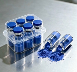 Envío Rápido, Alta Pureza, GHK-Cu, Tripéptido de Cobre-1, Precio Bajo al por Mayor, Materia Prima Cosmética, Polvo de Péptido de Cobre Azul - Product Image 1