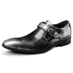 Chaussures habillées d'uniforme pour hommes Chaussures à bretelles de moine Derby Oxford Mocassins Low-top Hasp Buckle Microfiber Leather Square-toe Business - Product Image 4