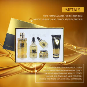 Ensemble de soins de la peau du <span class=keywords><strong>visage</strong></span> fabriqué en usine Anti-âge Whitening24k Gold Nourishing Skin Care Set - Product Image 4