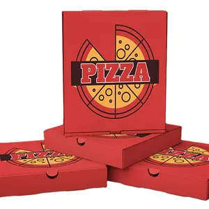 便宜的定制食品级纸包装盒披萨盒包装