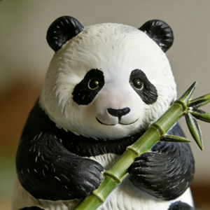 Figurine en résine Panda et Terre - Décoration d'intérieur animale et mondiale, Cadeau de Noël haut de gamme, Sculpture personnalisable Bozhi Art - Product Image 6