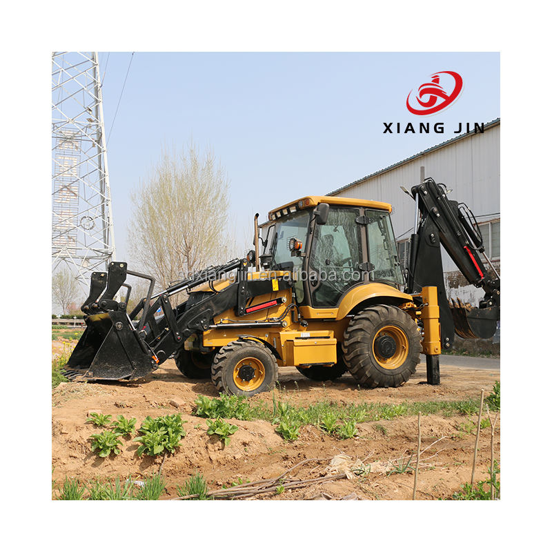 Loader Digging Hydraulic Backhoe Loader Diesel-Powered Compact Digging Machine Multi ...
