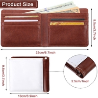 Dompet Kulit PU HOCAYU Polos Universal untuk Pria dengan Tempat Kartu