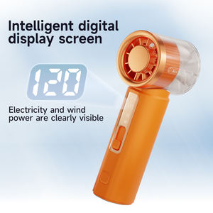 Ventilateur portable sans pales rechargeable USB OEM en gros, mini ventilateur brumisateur personnalisé en plastique pour usage extérieur, bureau, voiture, 120 vitesses, faible consommation - Product Image 6