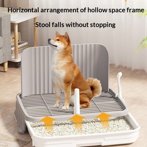 Toilette pour chien, détachable, anti-fuite, pot pour animaux de compagnie, cathéter simulé, <span class=keywords><strong>grille</strong></span> antidérapante, chiens de petite/moyenne taille, grande capacité, écologique, PP - Product Image 3