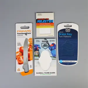 Hochwertige individuelle PVC-Hülle Druckkopf Karte Druckverpackung Produkte Blisterpapier Karte