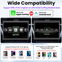 Adaptateur CarPlay sans fil direct usine 2-en-1 USB-A compatible Apple et Android Auto – Accessoires automobiles